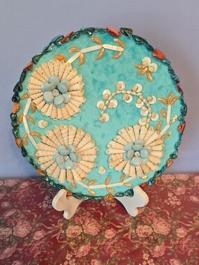 Floral And Sea Shell Wall Decor Artisan Made